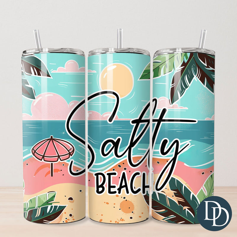 Salty Beach Tumbler Print *Sublimation Print Transfer*