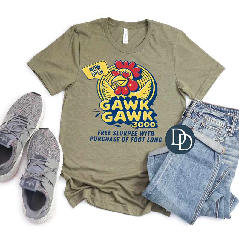 Flat lay of Gawk Gawk 3000 featuring detailed design elements