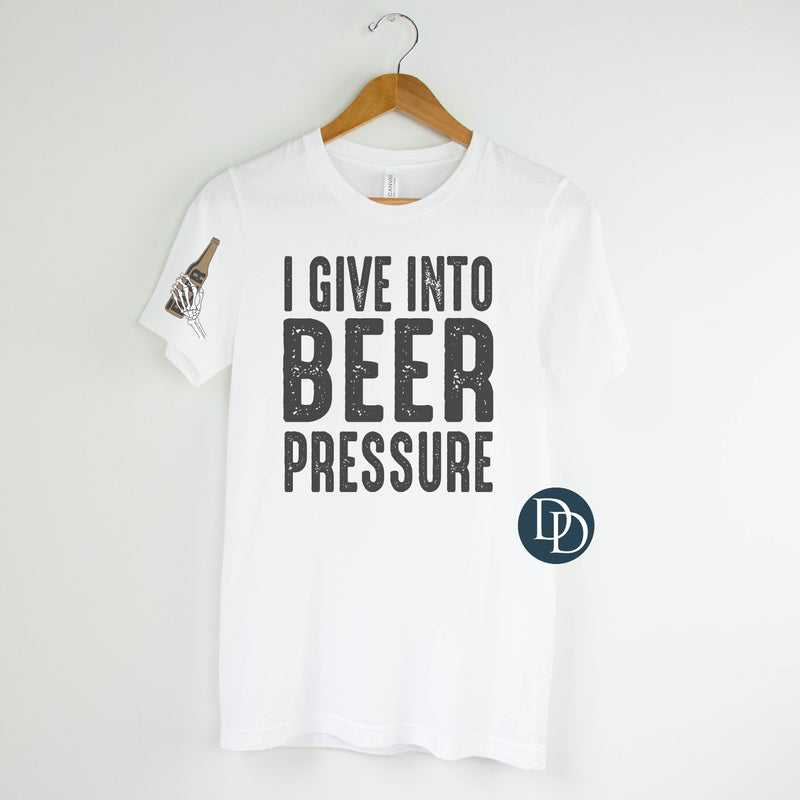 I Give Into Beer Pressure With Pocket Accent *Sublimation Print Transfer*