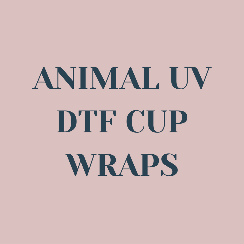 Animal UV DTF Cup Wraps