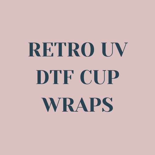 Retro UV DTF Cup Wraps