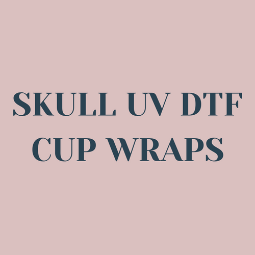 Skull UV DTF Cup Wraps