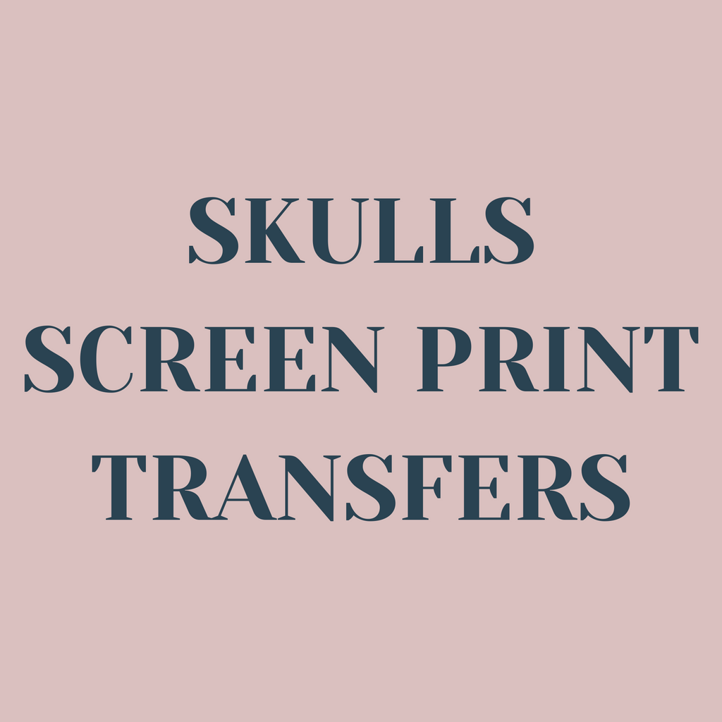 Skulls Screen Print Transfers