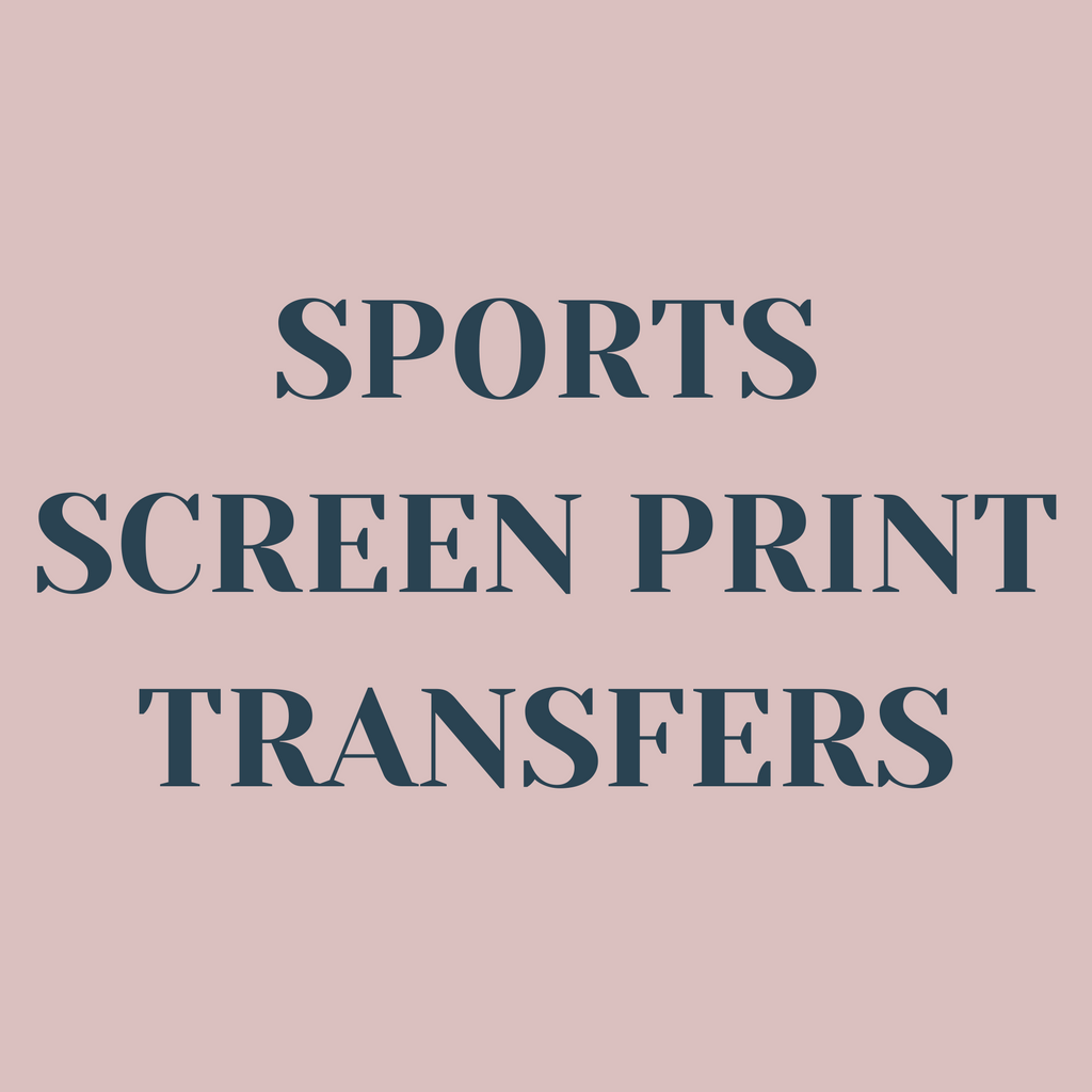 Sports Screen Print Transfers