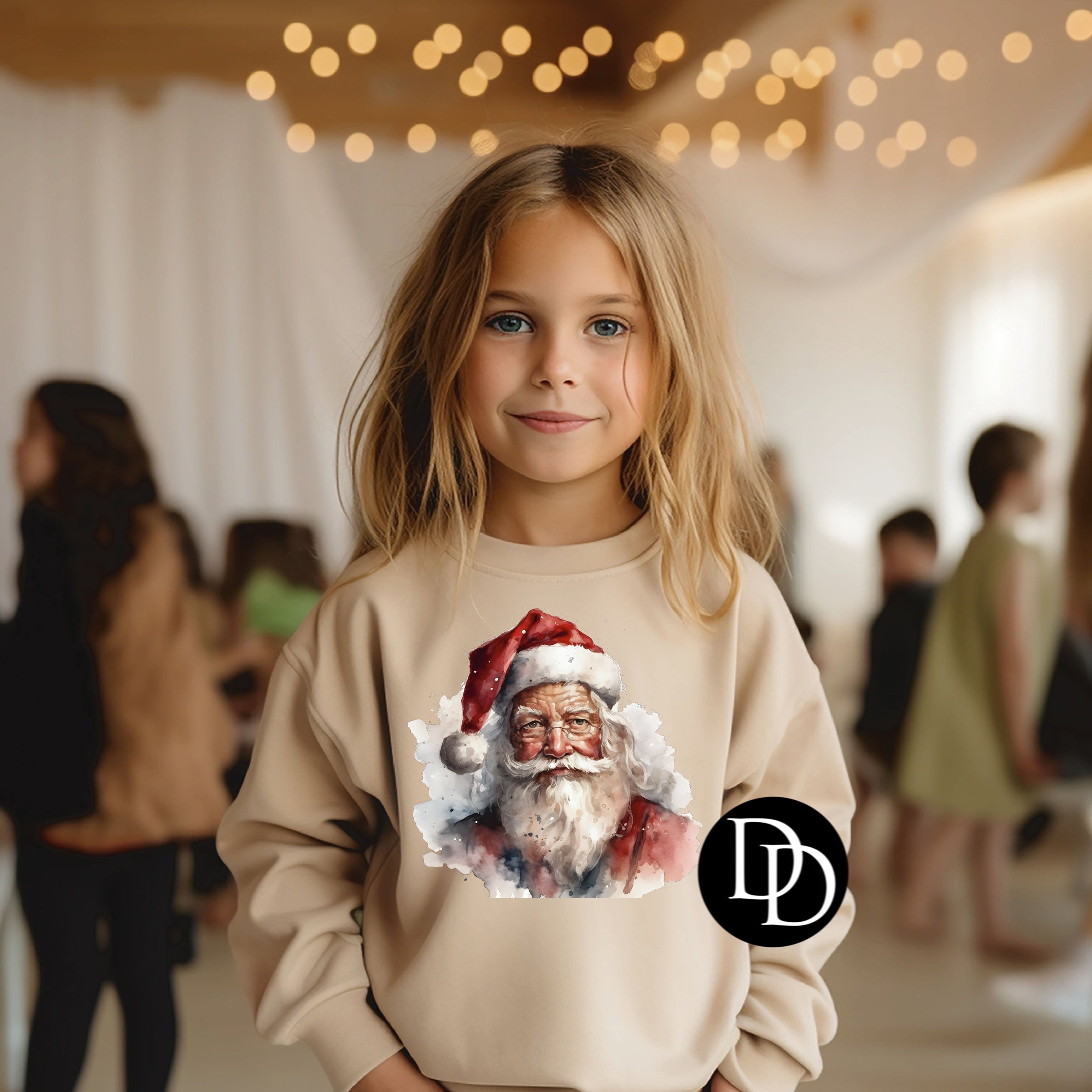 Watercolor Santa *DTF Transfer* – Dapper Designs
