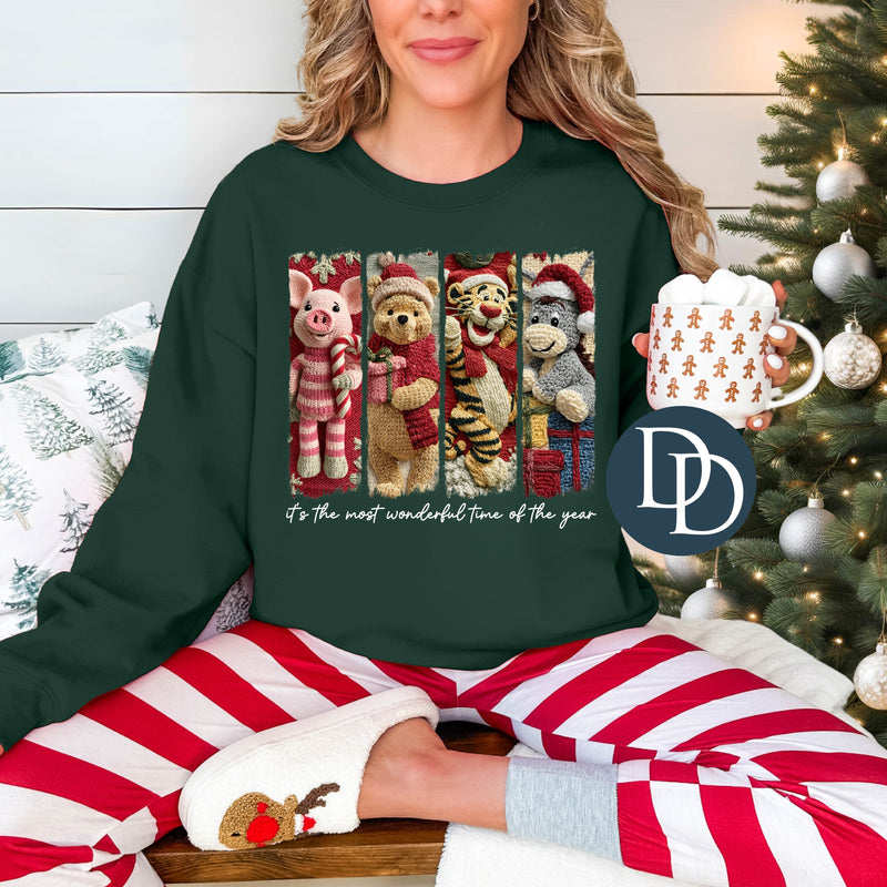 100 Acre Most Wonderful Time Faux Embroidery *DTF Transfer*