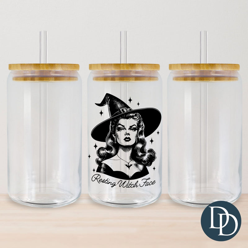 Resting Witch Face UV DTF Decal