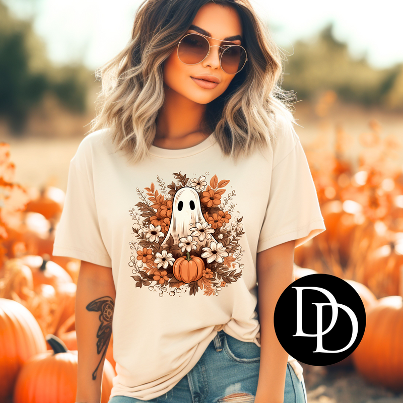 Fall Floral Ghost *DTF Transfer*