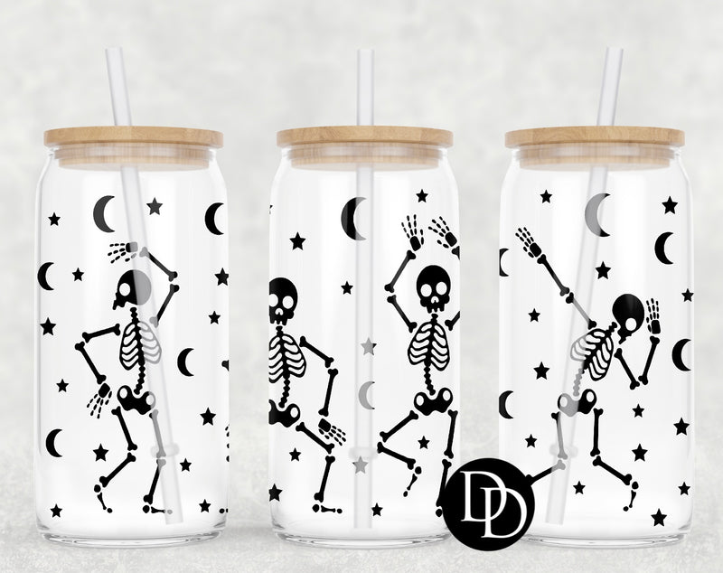 Dancing Skeletons UV DTF Cup Wrap
