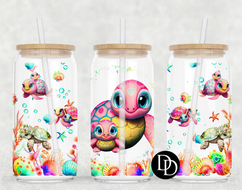 Sea Turtle UV DTF Cup Wrap – Dapper Designs