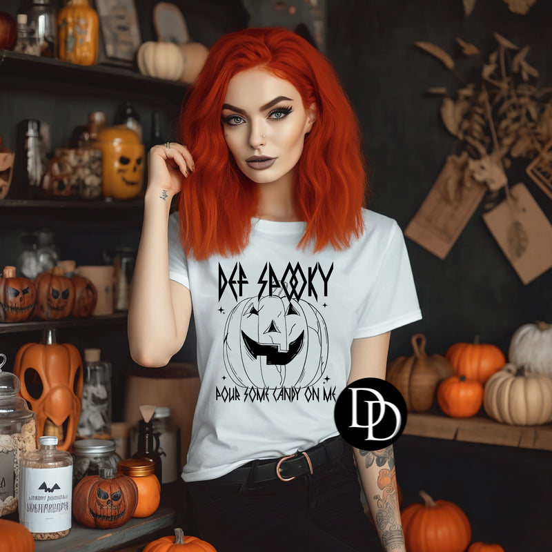 Def Spooky (Black Ink) *Screen Print Transfer*