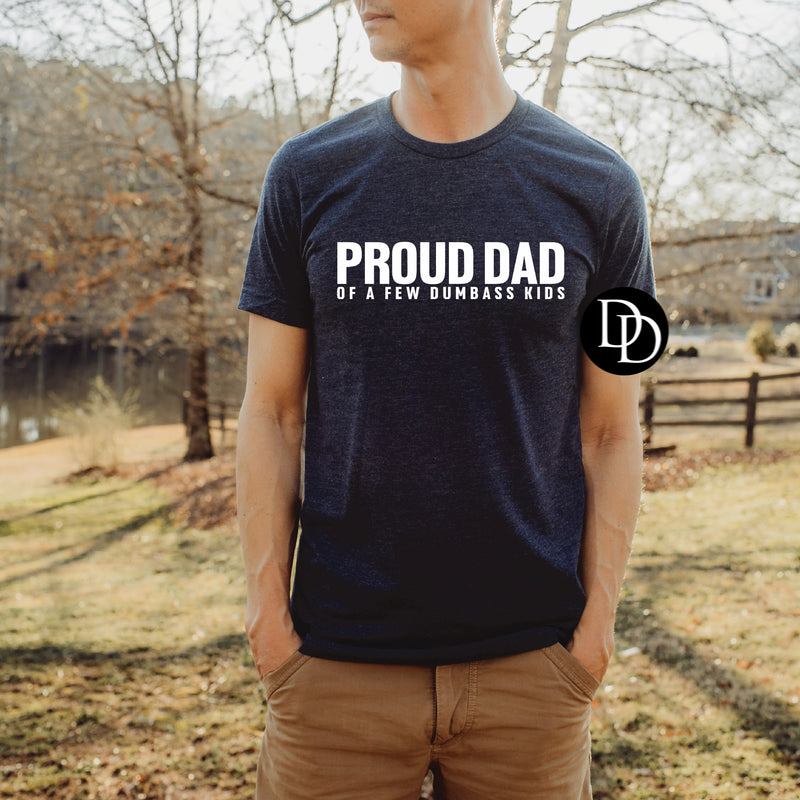 Proud Dad White Ink*DTF Transfer*