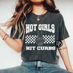 Hot Girls Hit Curbs (White Ink) - NOT RESTOCKING - *Screen Print Transfer*