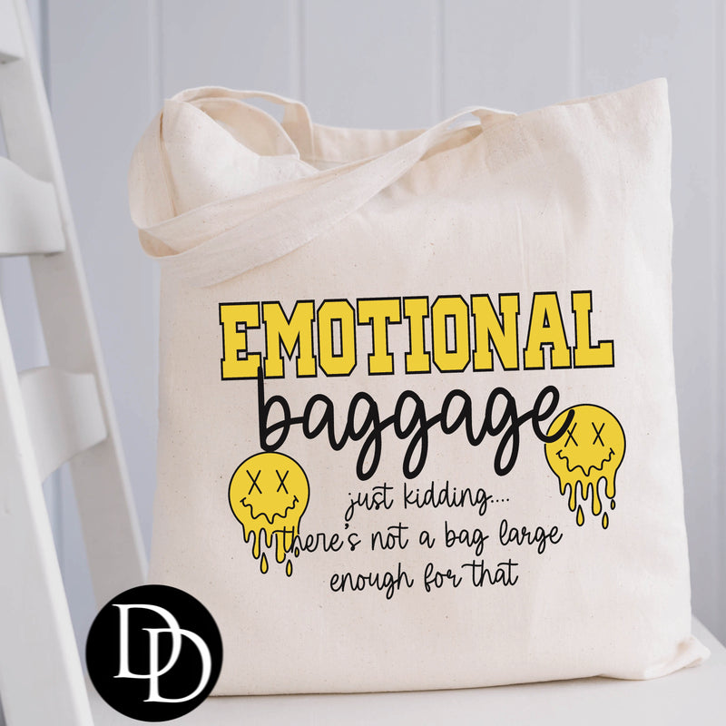 Emotional Baggage (Yellow & Black) *DTF Transfer*
