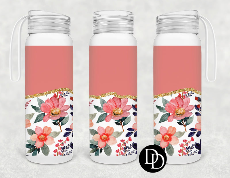 Pink Split Floral *Sublimation Print Transfer*