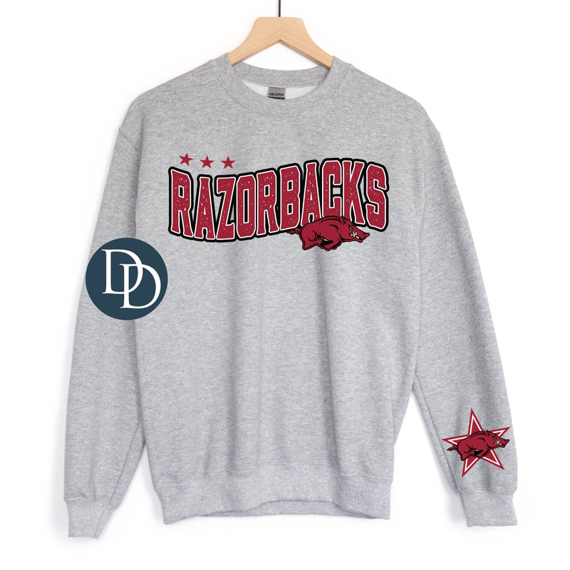 AK Razor Wavy Stars With Sleeve Accent *DTF Transfer*