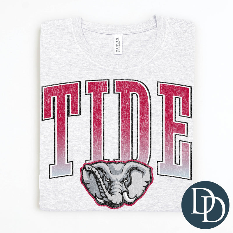 AL Tide Distressed Arch *DTF Transfer*