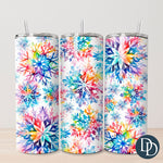 Alcohol Ink Snowflakes Tumbler Print *Sublimation Print Transfer*