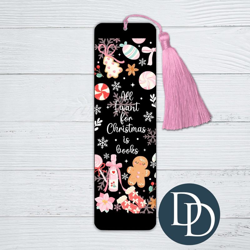 All I Want For Christmas Is Books *UV DTF Bookmark Decal*