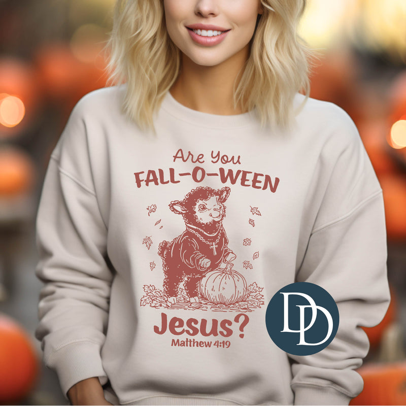 OVERSIZED Are You Fall-o-Ween Jesus Lamb *DTF Transfer*