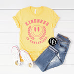 Kindness Is Contagious (Coral Ink) - NOT RESTOCKING - *Screen Print Transfer*