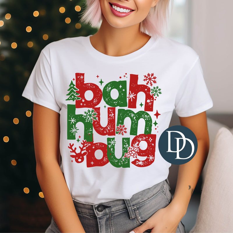 Bah Humbug Red And Green *DTF Transfer*