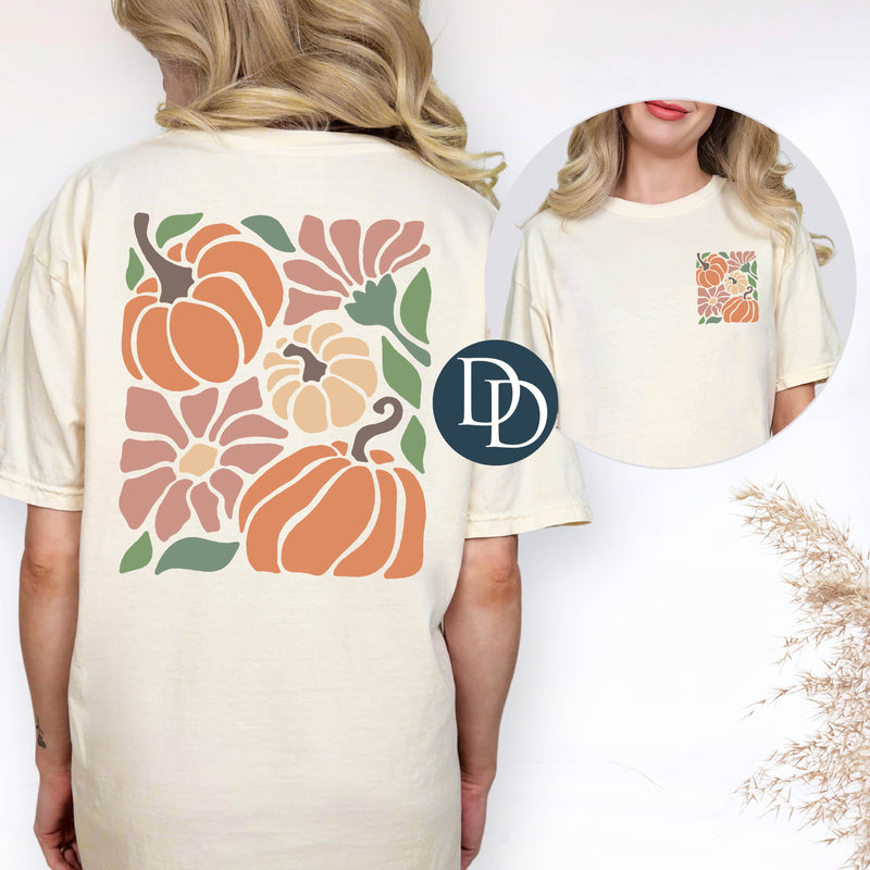 OVERSIZED Boho Danish Pumpkins With Pocket Accent *DTF Transfer*