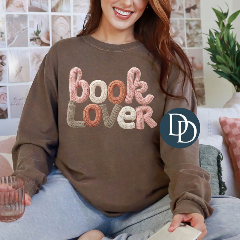 Book Lover Neutral Faux Yarn *DTF Transfer*
