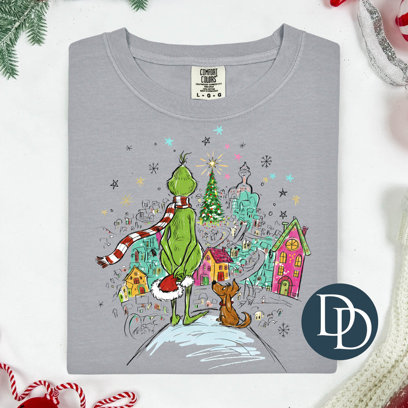 Bright Grnch Town Scene *DTF Transfer*