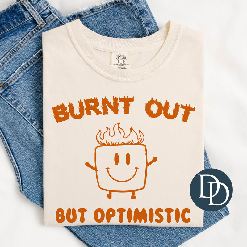 Burnt Out But Optimistic Flaming Marshmallow *DTF Transfer*