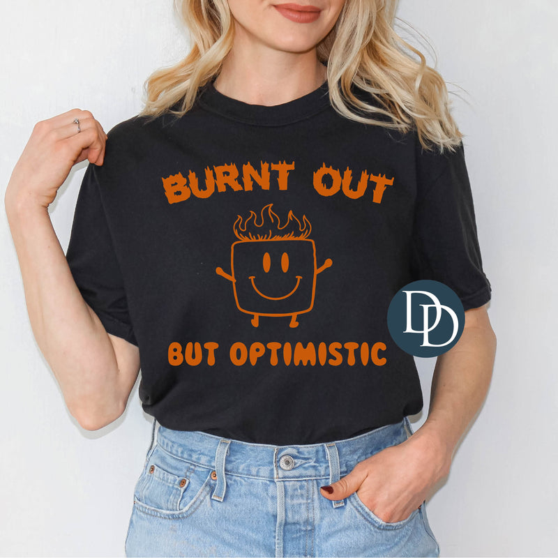 Burnt Out But Optimistic Flaming Marshmallow *DTF Transfer*