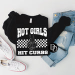 Hot Girls Hit Curbs (White Ink) - NOT RESTOCKING - *Screen Print Transfer*