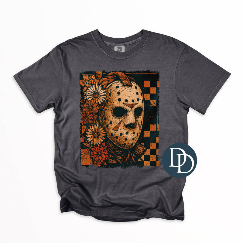 OVERSIZED Checkered Floral Jason *DTF Transfer*