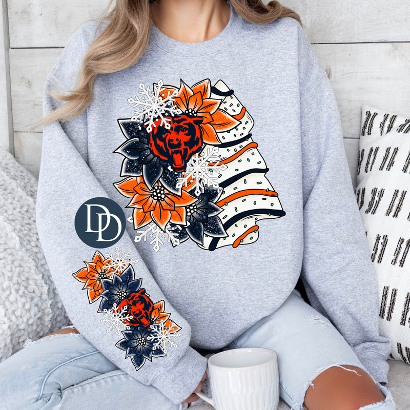 Chi Tree Cake Floral With Sleeve Accent *DTF Transfer* – Dapper Designs