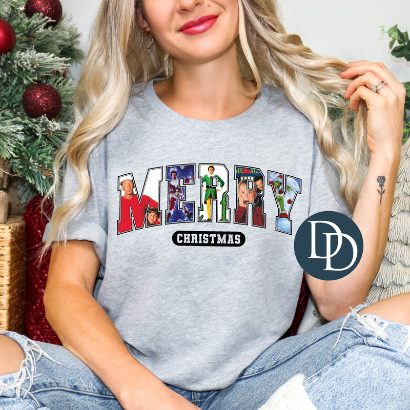 Christmas Movies Merry Christmas Varsity *DTF Transfer*