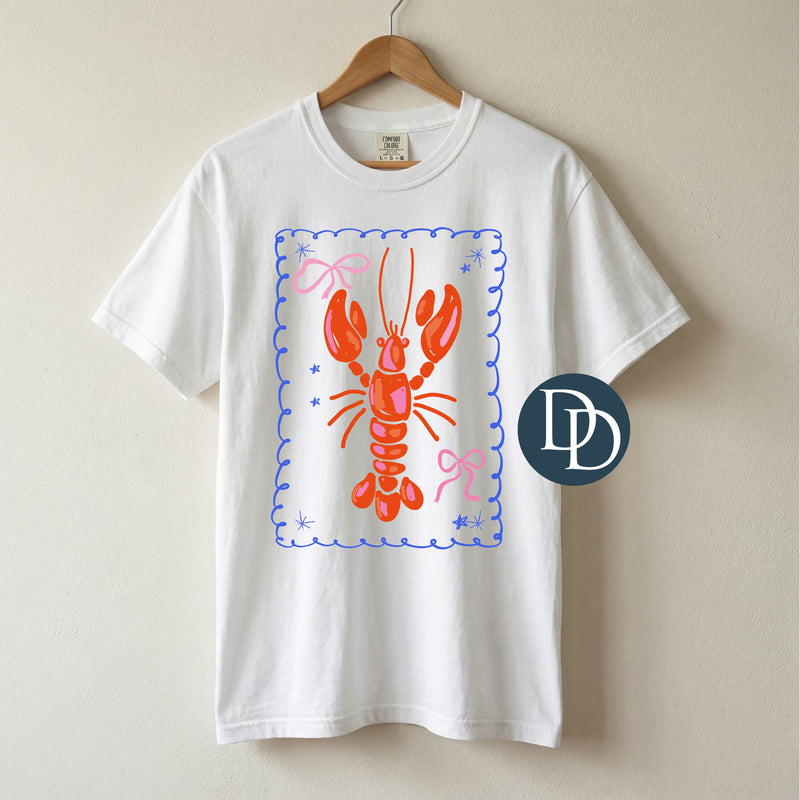 OVERSIZED Coastal Summer Lobster *DTF Transfer* – Dapper Designs