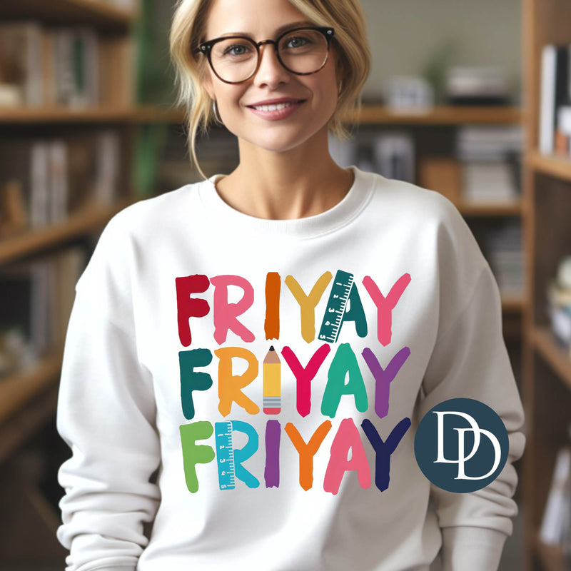 Colorful Teacher Friyay *DTF Transfer*