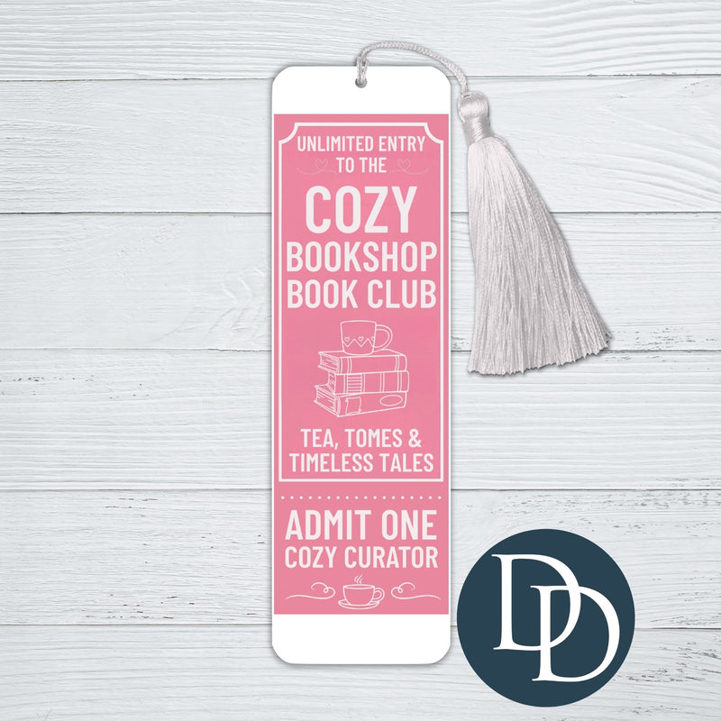 Cozy Bookshop Book Club *UV DTF Bookmark Decal*