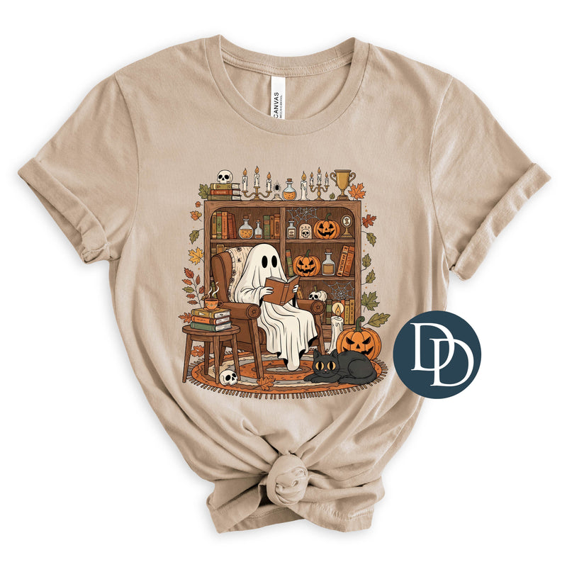 Cozy Reading Ghost *DTF Transfer*