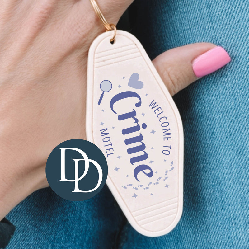 Crime Motel *Motel Keychain UV DTF Decal*