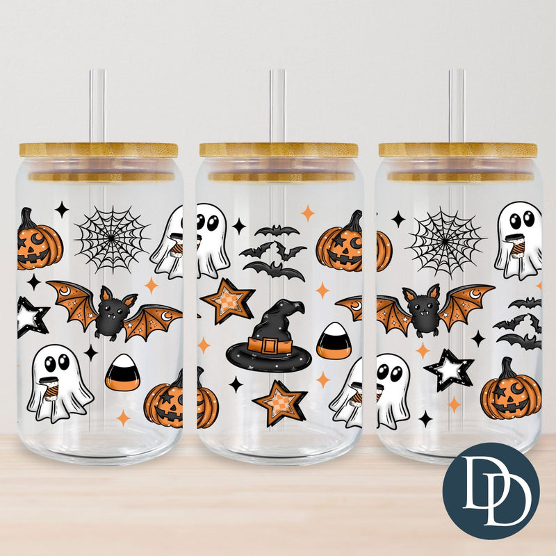 Cute Bats And Ghosts *UV DTF Cup Wrap*
