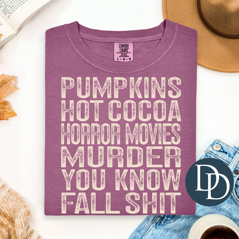 Distressed You Know Fall Shit Block *DTF Transfer*