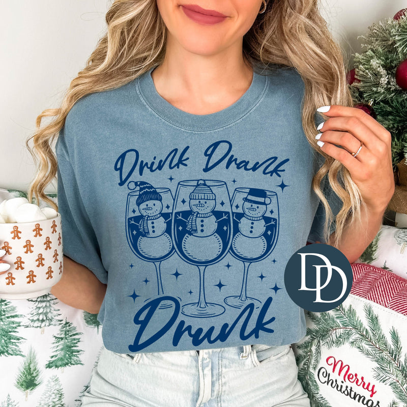 OVERSIZED Drink Drank Drunk Snowmen *DTF Transfer*
