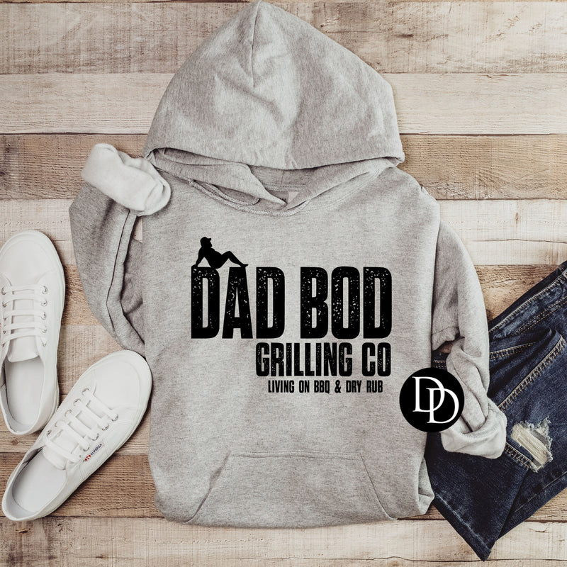 Dad Bod Grilling Co (Black Ink)   *Screen Print Transfer*
