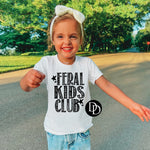 Feral Kids Club  (Youth, Black Ink) - NOT RESTOCKING - *Screen Print Transfer*