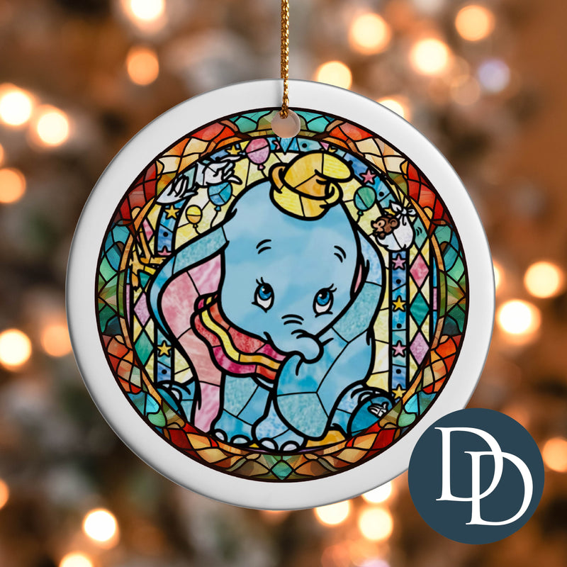 Elephant Stained Glass *UV DTF Ornament Decal*