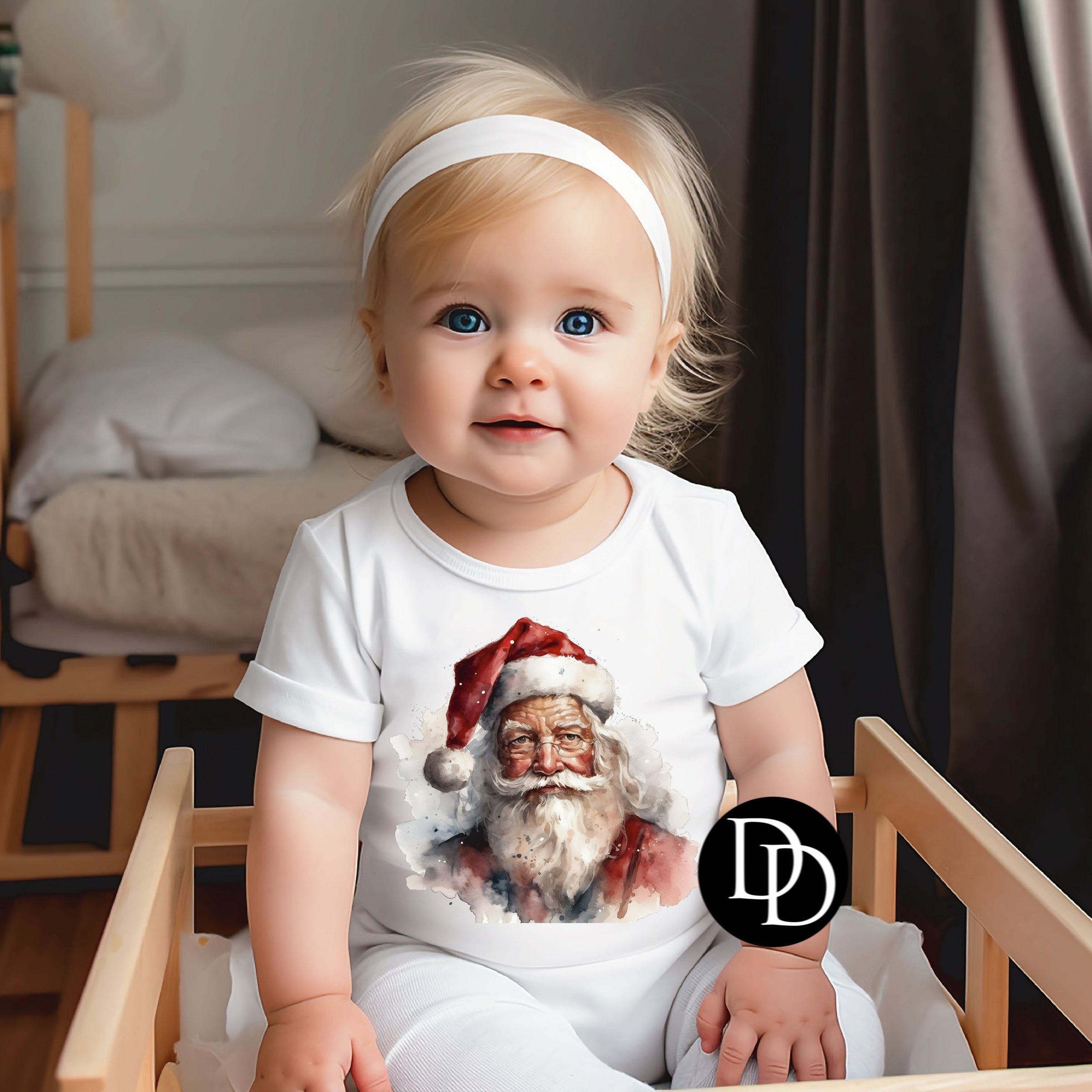 Watercolor Santa *DTF Transfer* – Dapper Designs
