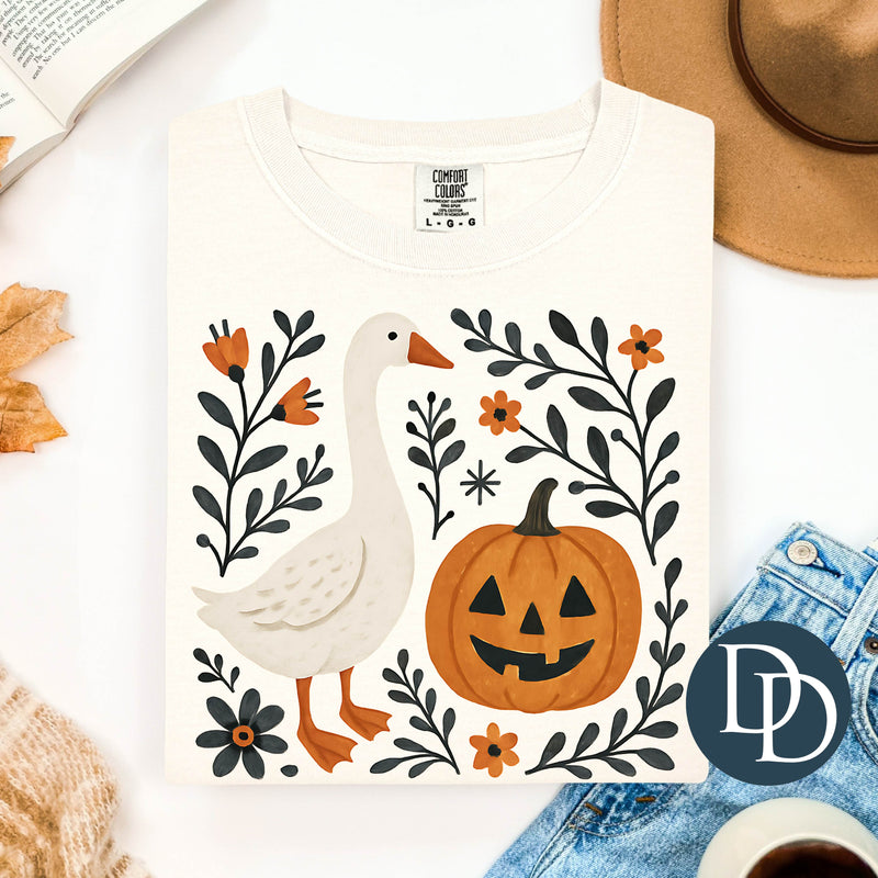 Fall Floral Goose *DTF Transfer*
