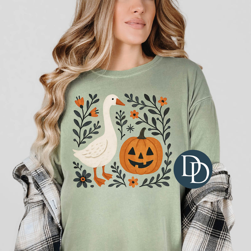 Fall Floral Goose *DTF Transfer*
