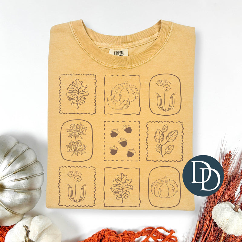 Boho Fall Stamps (Doe Brown Ink) - NOT RESTOCKING - *Screen Print Transfer*